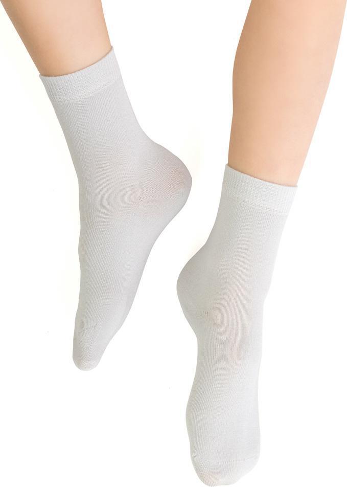 Svetlosivé unisex ponožky pre deti Art.145 ZK042, LIGHT GRAY Veľkosť: 20/22
