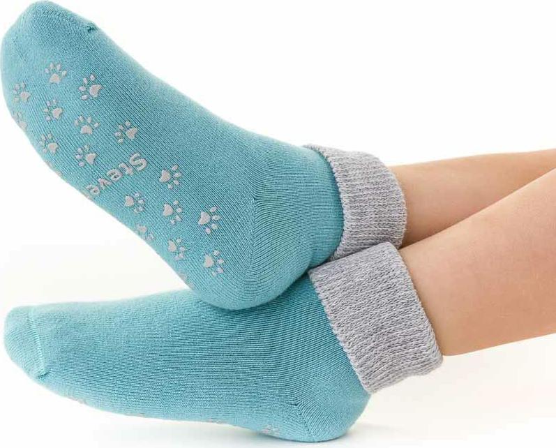 Svetlomodré detské ponožky s protišmykom ART.155 RO017, BLUE Veľkosť: 20/22