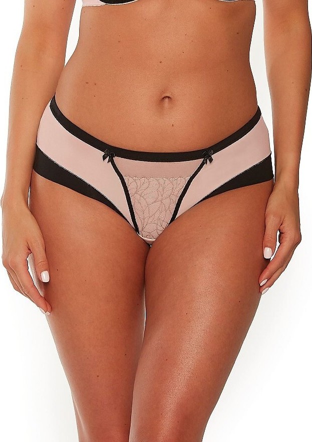 Krémové nohavičky Gaia Leonia s čiernym lemovaním GFP 1240 Leonia S-3XL Veľkosť: M