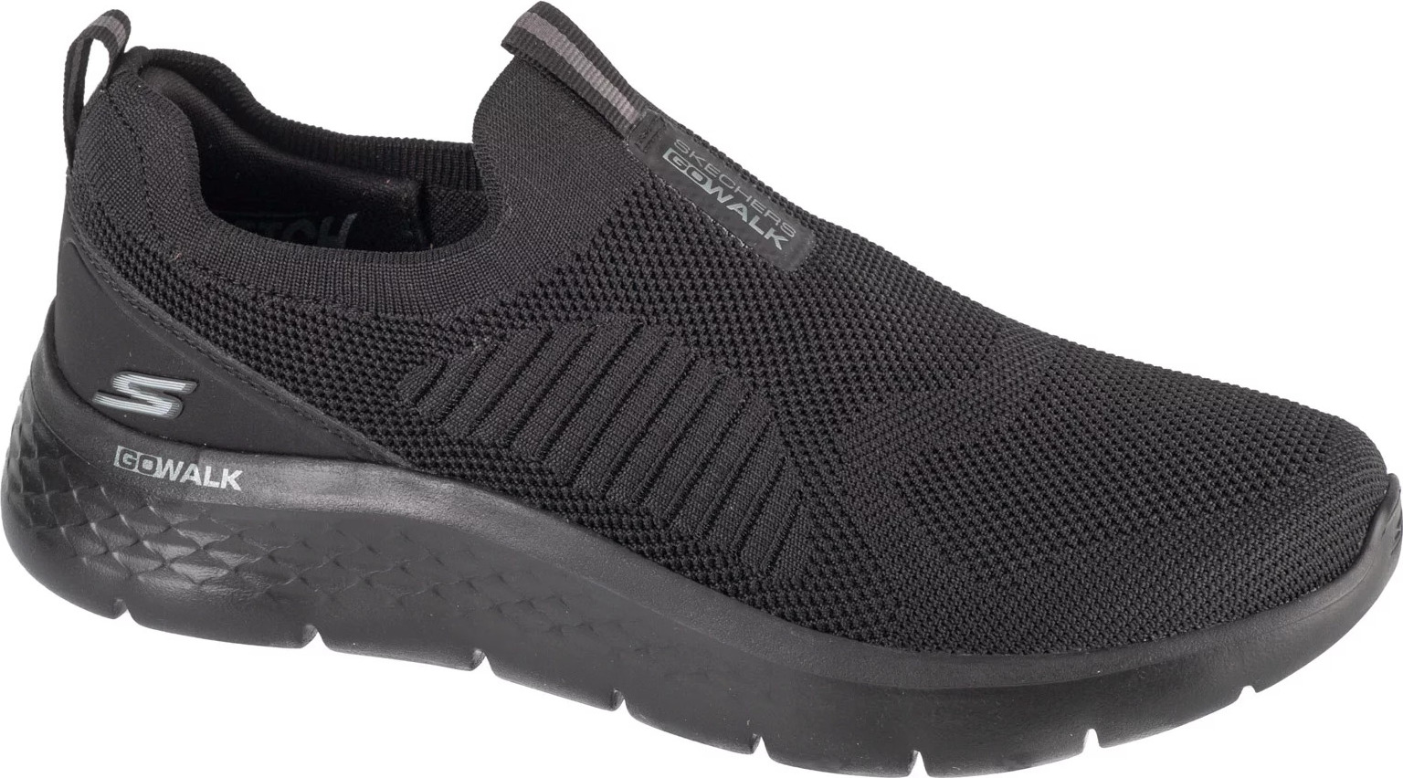 Čierne pánske tenisky Skechers Go Walk Flex - Peerless 216506-BBK Veľkosť: 44