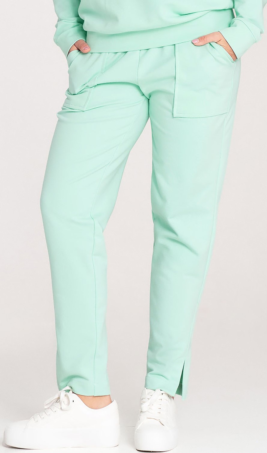 Mintové bavlnené športové nohavice M1035 Mint Veľkosť: M