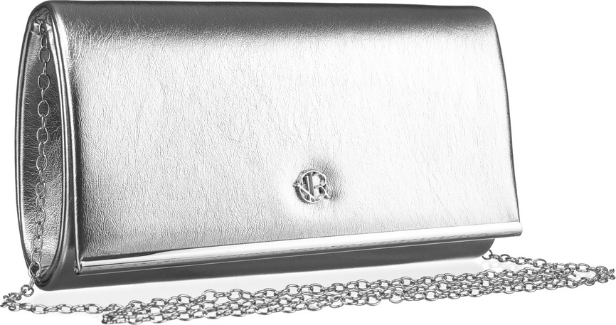 Rovicky strieborná listová kabelka s odnímateľnou retiazkou R-XS019 Veľkosť: ONE SIZE