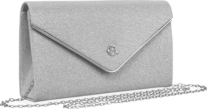 Rovicky strieborná trblietavá listová kabelka R-XS014 Veľkosť: ONE SIZE