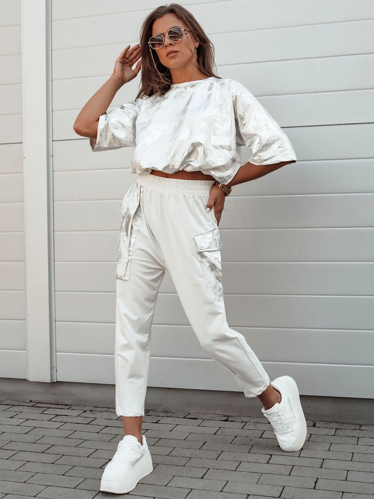 Smotanová súprava nohavíc s tričkom BIRWEKI AY1052 Veľkosť: S