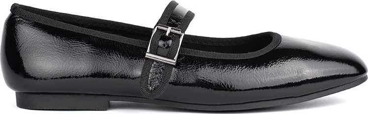 Čierne dámske lakované baleríny GD-XR-394B Veľkosť: 36