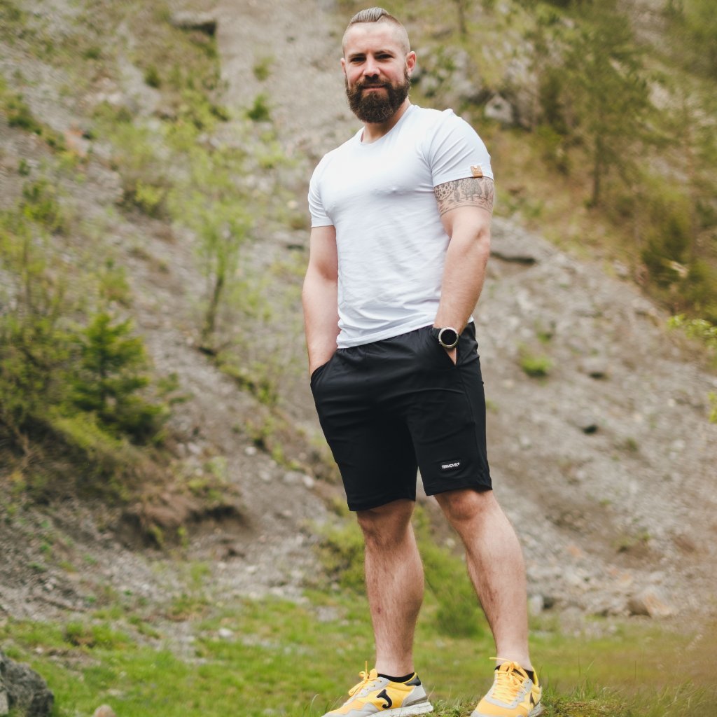 Čierne pánske funkčné kraťase Veľkosť: 2XL