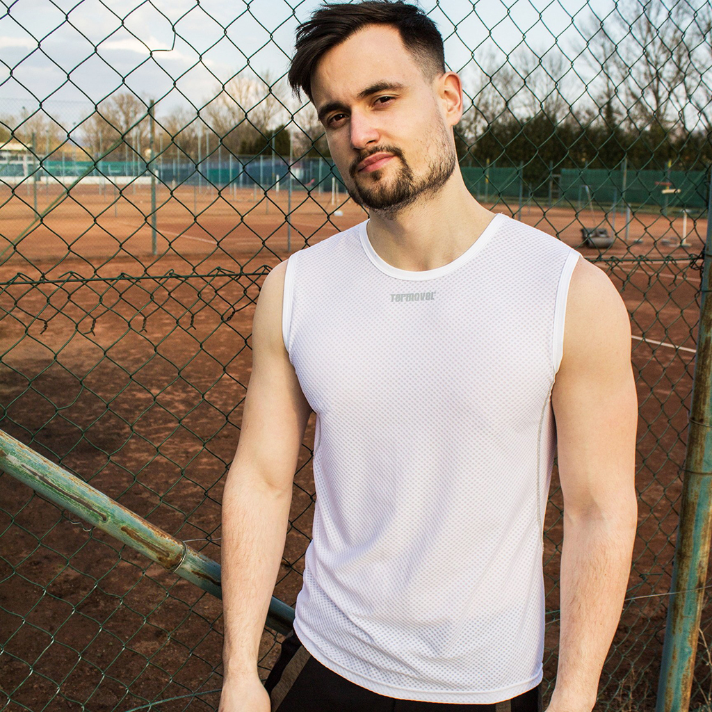 Biele pánske scampolo Veľkosť: M