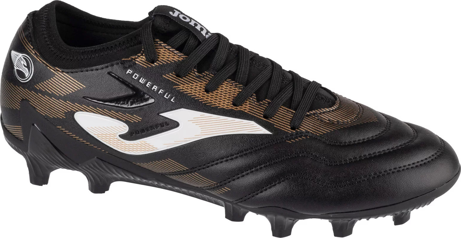 Čierno-zlaté pánske kopačky Joma Powerful 2401 FG POWW2401FG Veľkosť: 42