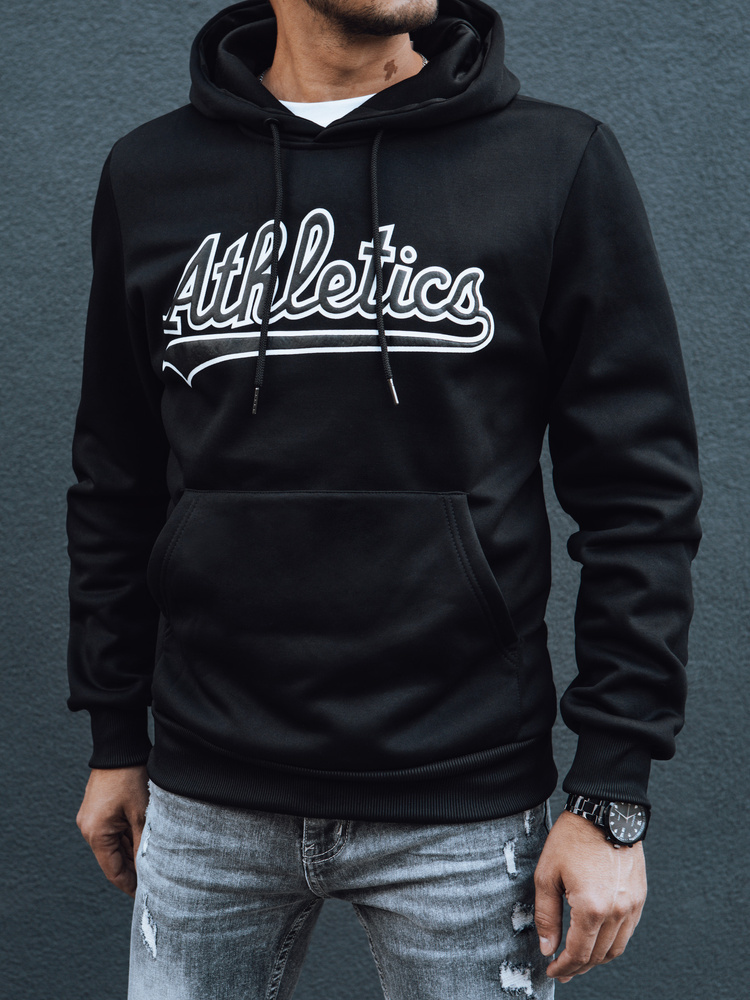 Čierna mikina s kapucňou ATHLETICS BX5776 Veľkosť: 2XL