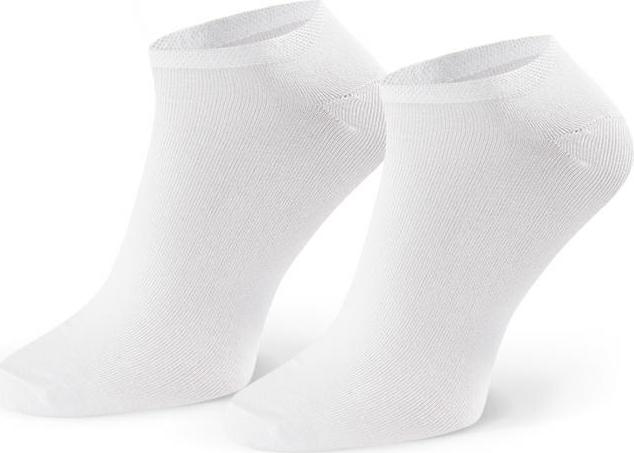 Biele pánske nízke ponožky Art. 007 XL001, WHITE Veľkosť: 47/50
