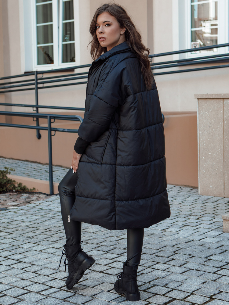 Dámsky oversize prešívaný kabát s kapucňou NADIA TY4542 Veľkosť: ONE SIZE