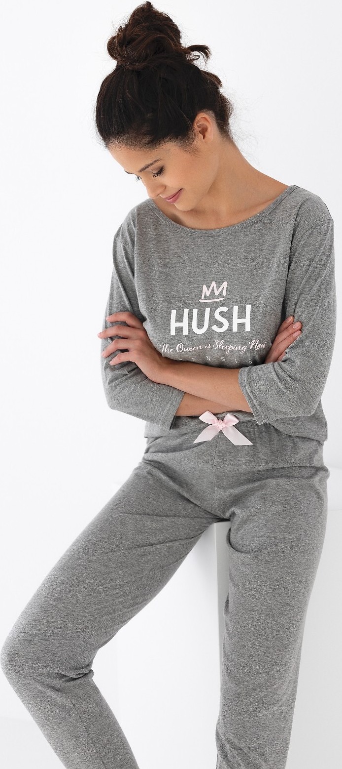 Sivé dámske pyžamo Sensis Hush Veľkosť: M