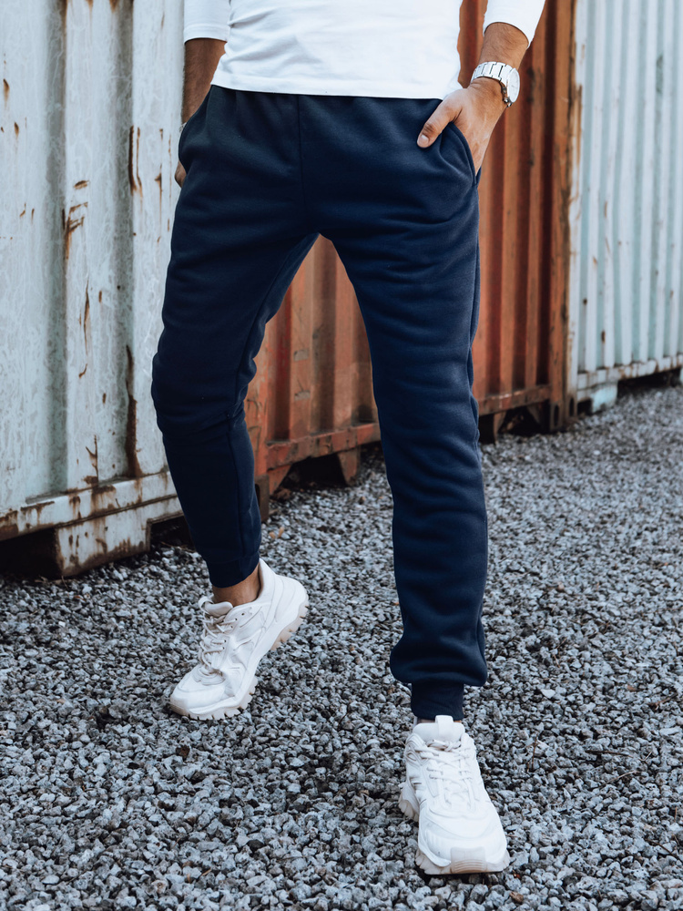 Tmavomodré pánske jogger tepláky UX4432 Veľkosť: M