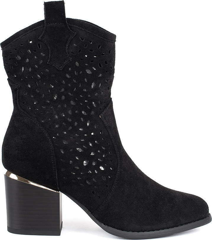 Čierne kovbojky na stĺpiku NS526P-B Veľkosť: 41