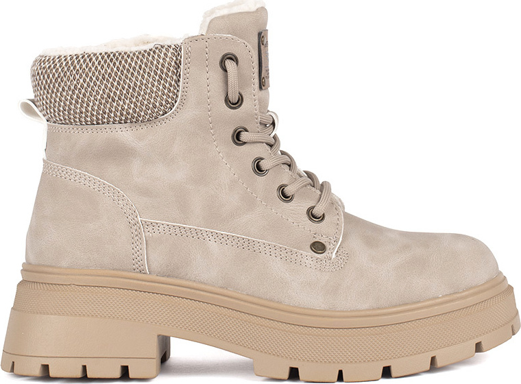 Svetlobéžové zateplené členkové dámske traperky GD-TL61BE Veľkosť: 36