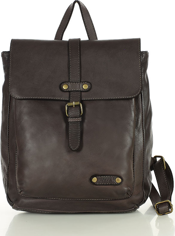 MARCO MAZZINI Hnedý kožený praktický batoh (v135c) Veľkosť: ONE SIZE