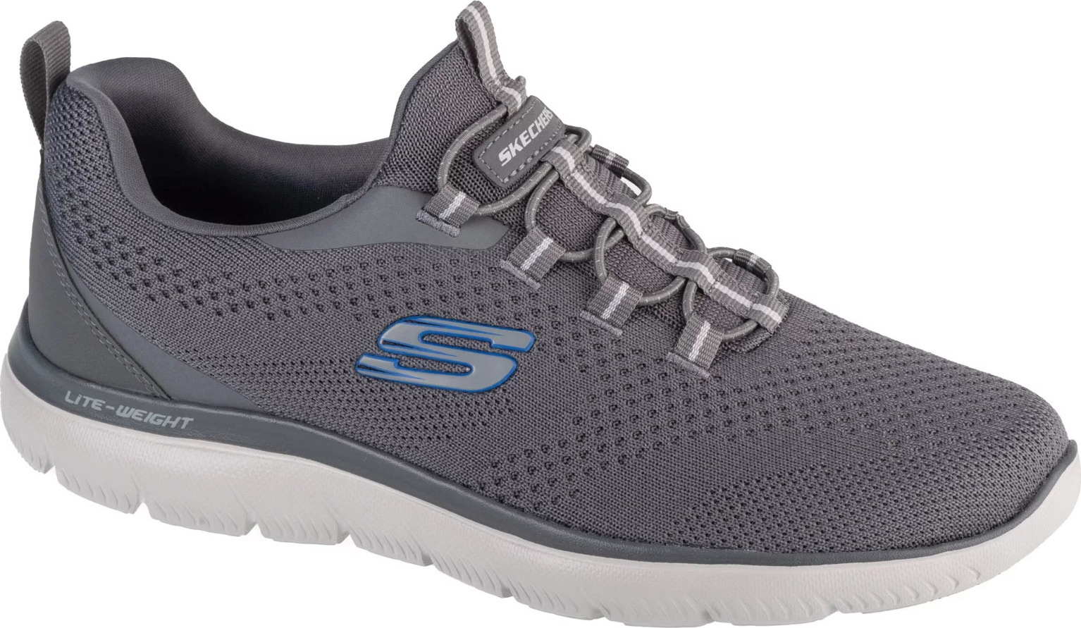 Sivé pánske tenisky Skechers Summits - Tallo 232832-CHAR Veľkosť: 44
