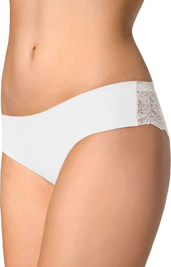 Čipkové brazílky Julimex Tanga Panty Veľkosť: M, Barva: biela