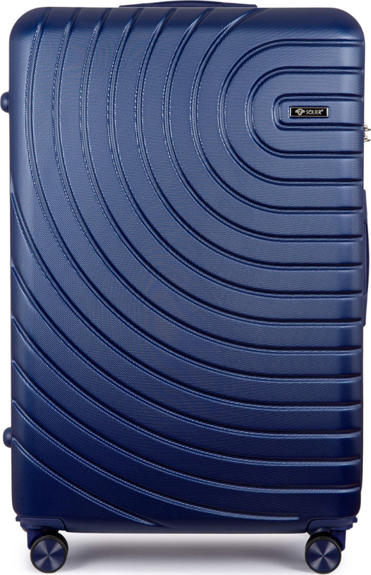 SOLIER Tmavomodrý cestovný kufor AVENTOR veľ. M STL1064 NAVY 24