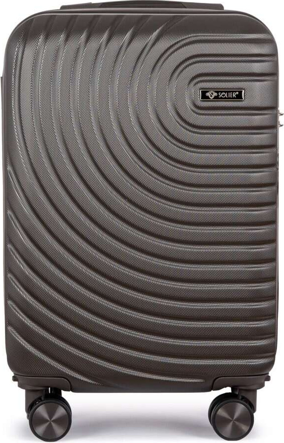 SOLIER Tmavosivý cestovný kufor AVENTOR veľ. S STL1064 DARK GREY 20" S) Veľkosť: S