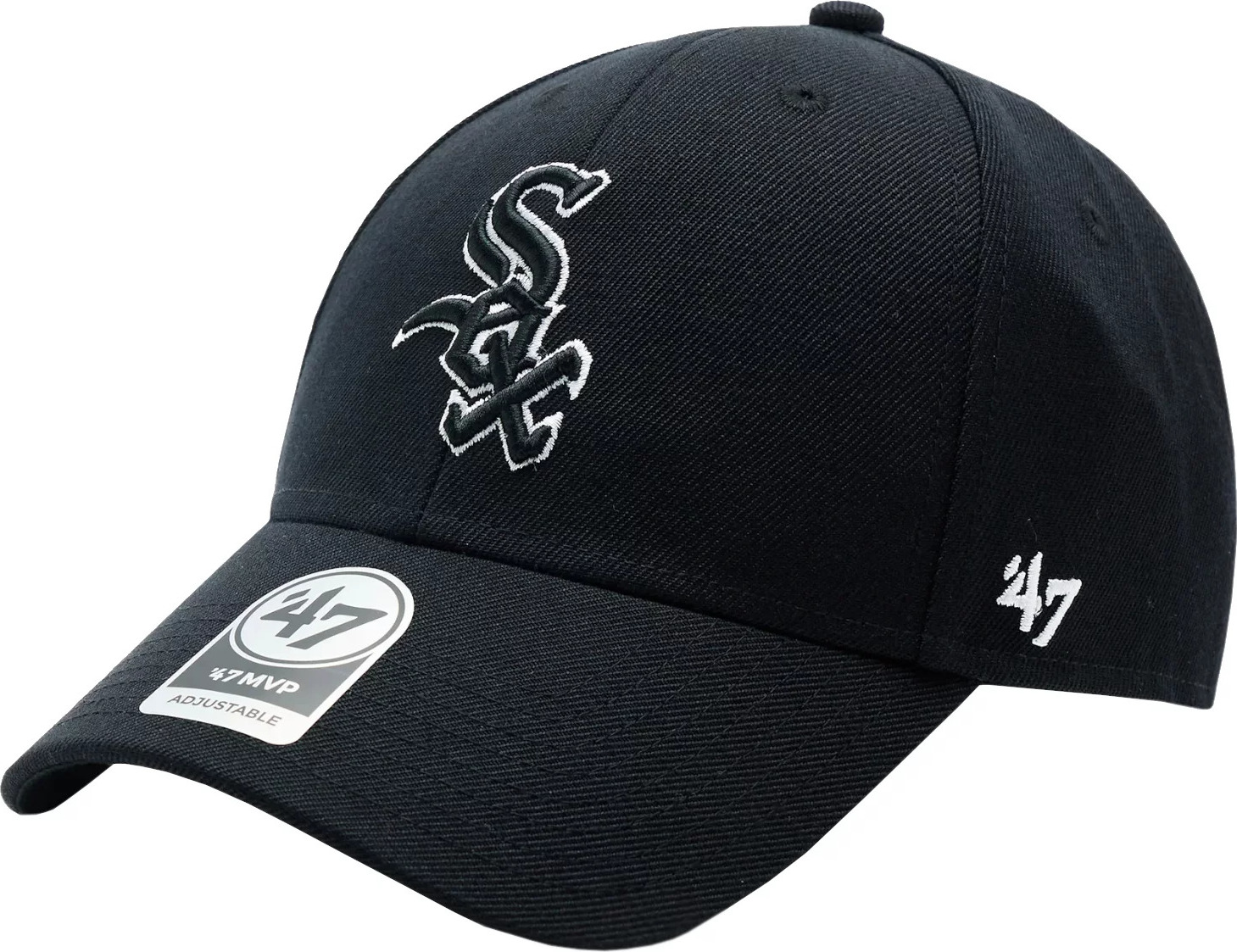 Čierna šiltovka 47 Brand MLB Chicago White Sox Cap B-MVPSP06WBP-BK Veľkosť: ONE SIZE