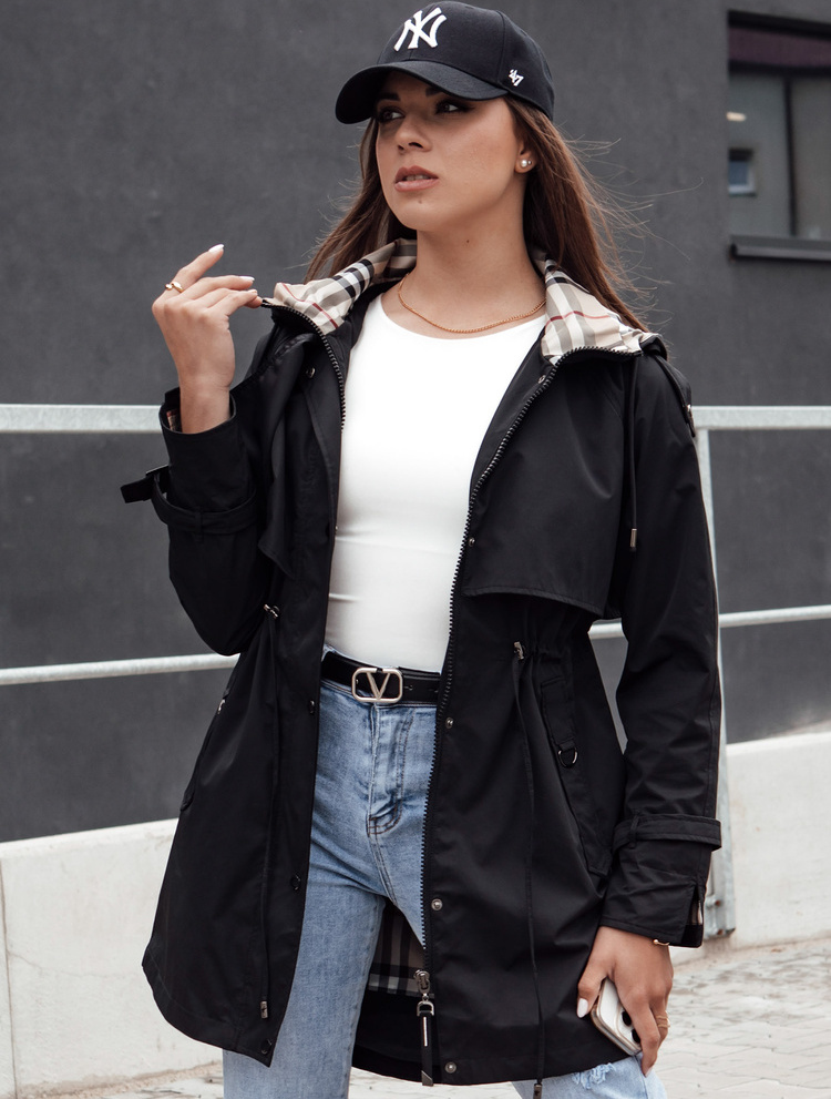 Dámska čierna parka FASHLOVE TY4392 Veľkosť: M