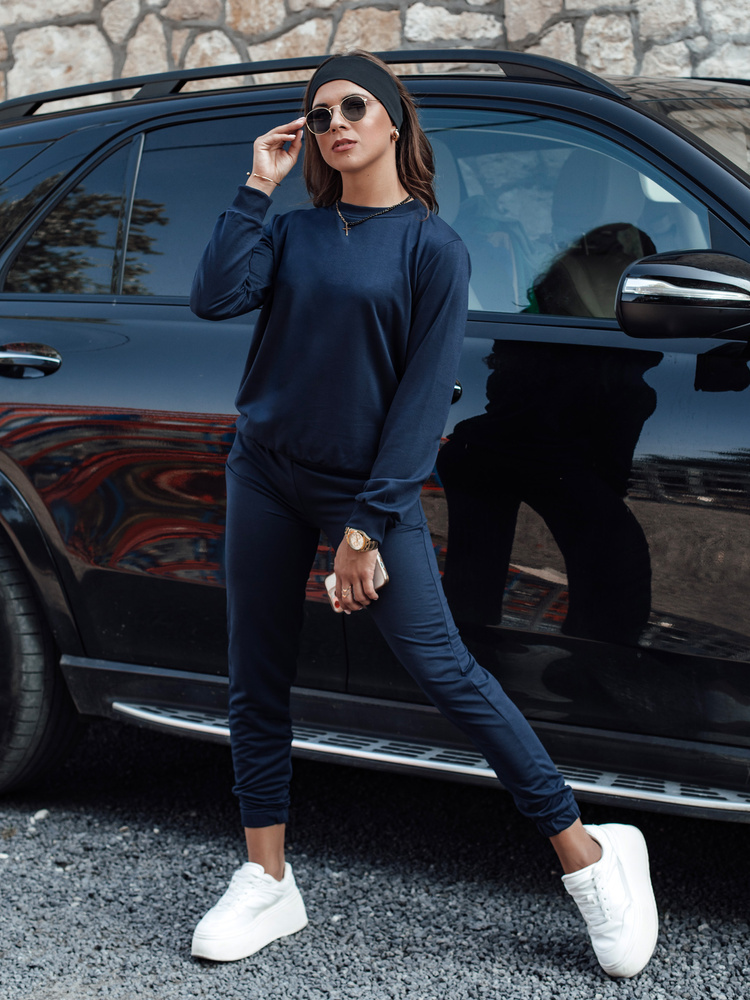 Tmavomodrá dámska tepláková súprava MILIAN AY1101 Veľkosť: S