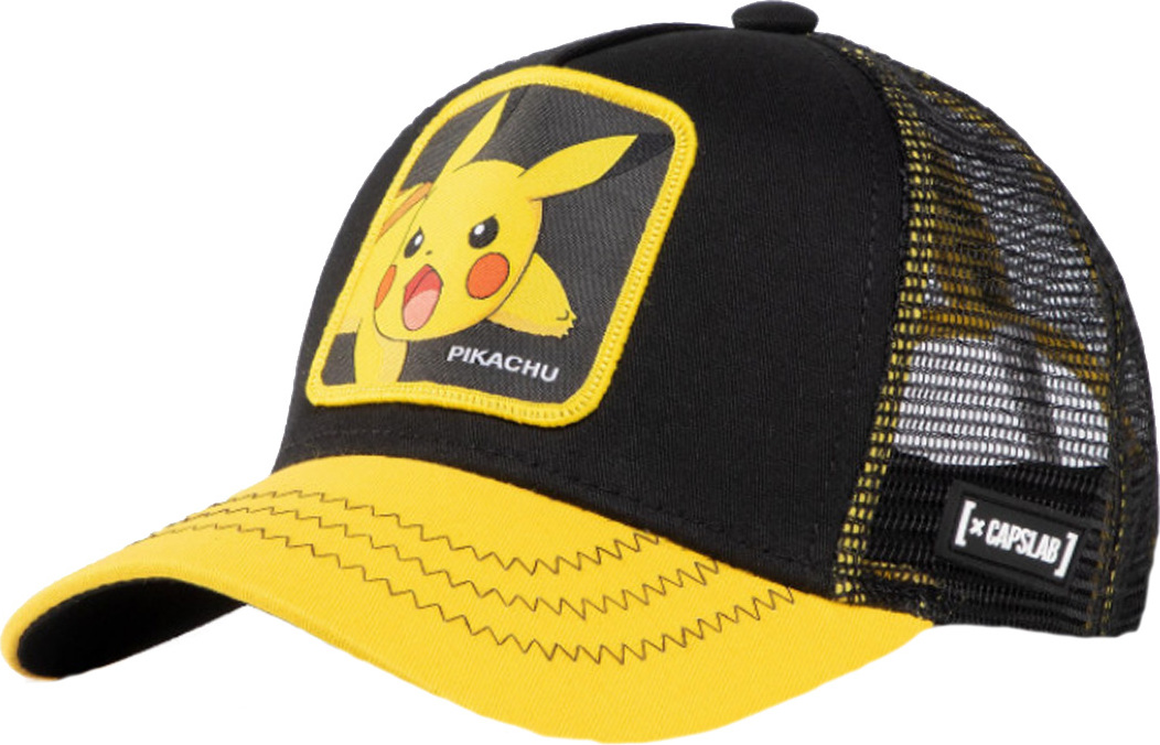 Čierno-žltá chlapčenská šiltovka Capslab Freegun Pokemon Jr CL-PKM2-3-PIK6 Veľkosť: ONE SIZE