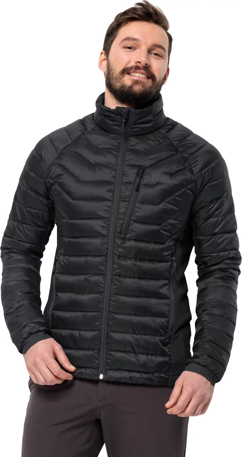 Čierna pánska prešívaná bunda Jack Wolfskin Routeburn Pro Ins Jacket 1206862-6000 Veľkosť: M