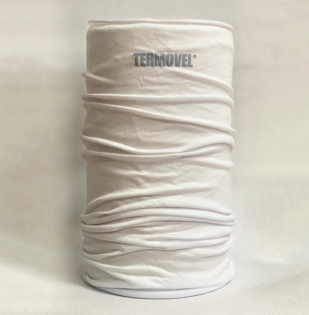 Biely multifunkčný nákrčník Veľkosť: ONE SIZE, Barva: Bílá