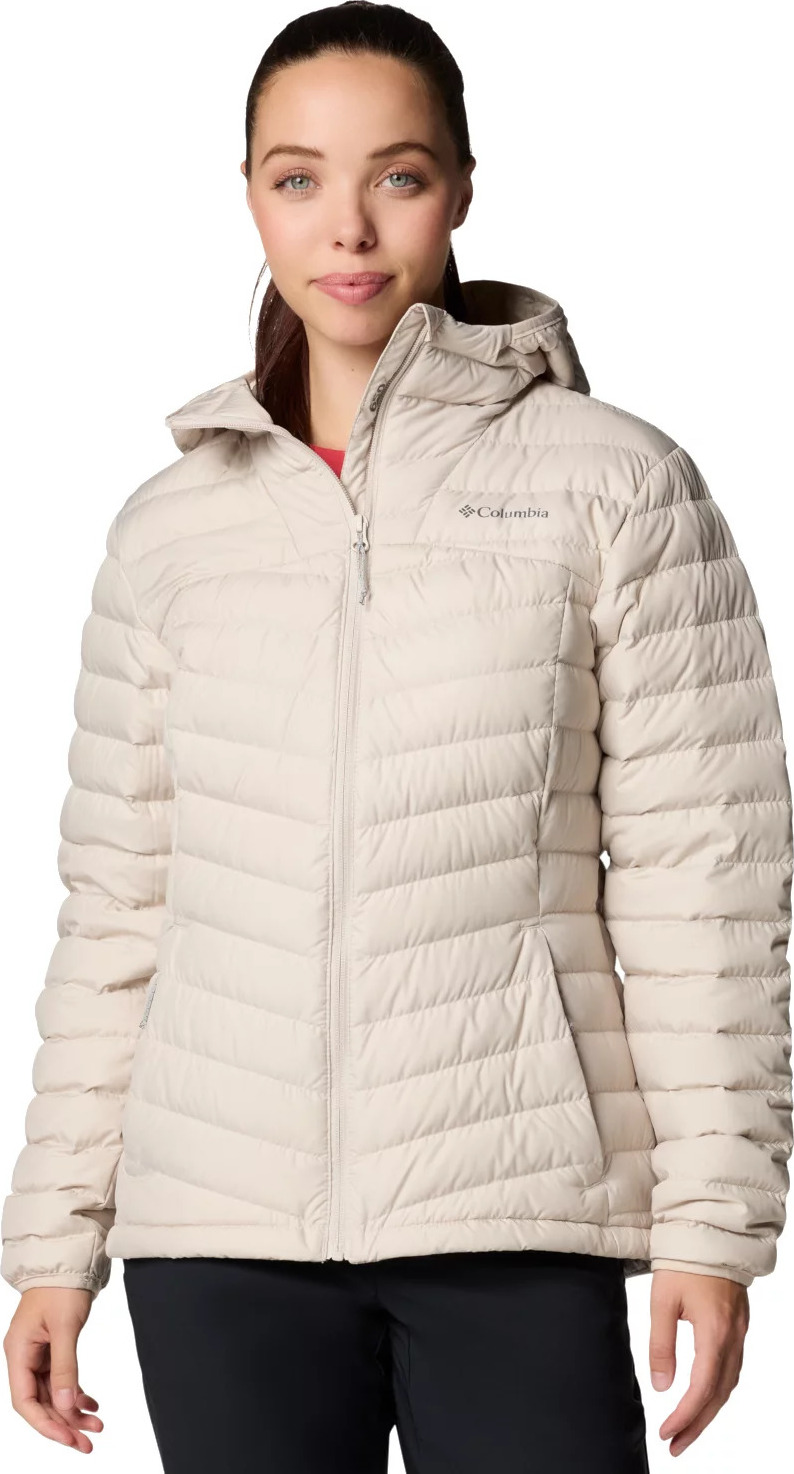 Smotanová dámska prešívaná bunda Columbia Westridge Hooded Down Jacket 2051265279 Veľkosť: L