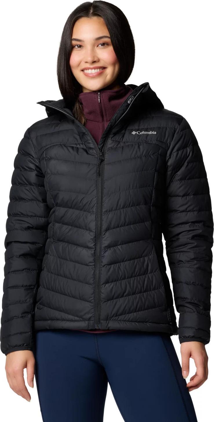 Čierna dámska prešívaná bunda Columbia Westridge Hooded Down Jacket 2051265011 Veľkosť: L