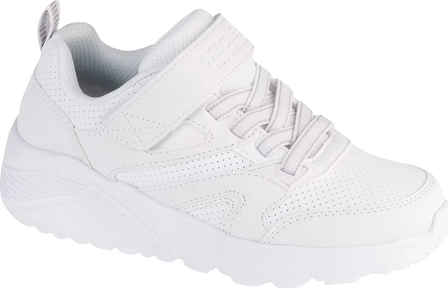 Biele detské tenisky Skechers Uno Lite - Echo Surge 403640L-WHT Veľkosť: 33