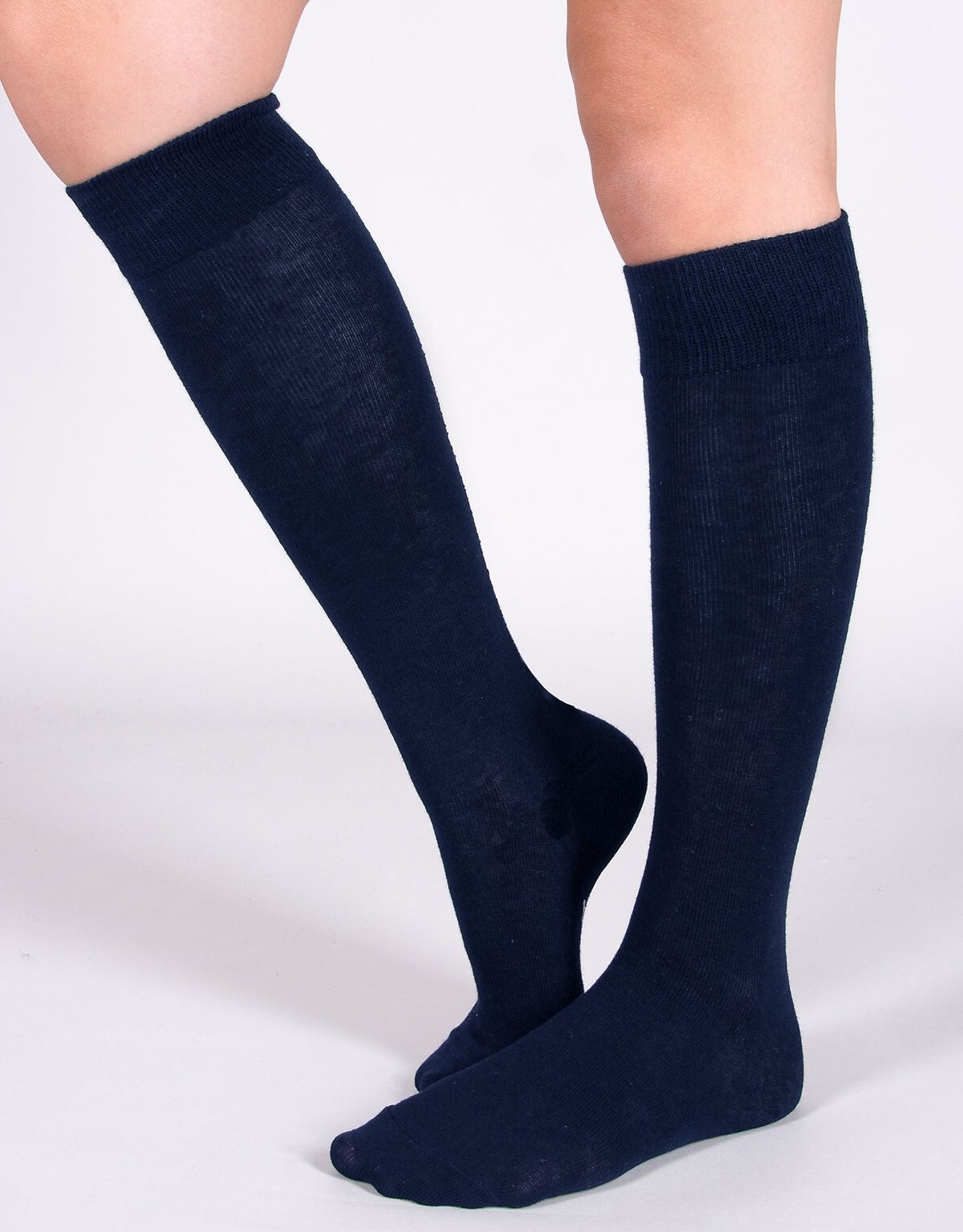 Klasické dámske/dievčenské podkolienky SKA-0048G 31-38 Veľkosť: 31-34, Barva: Modrá