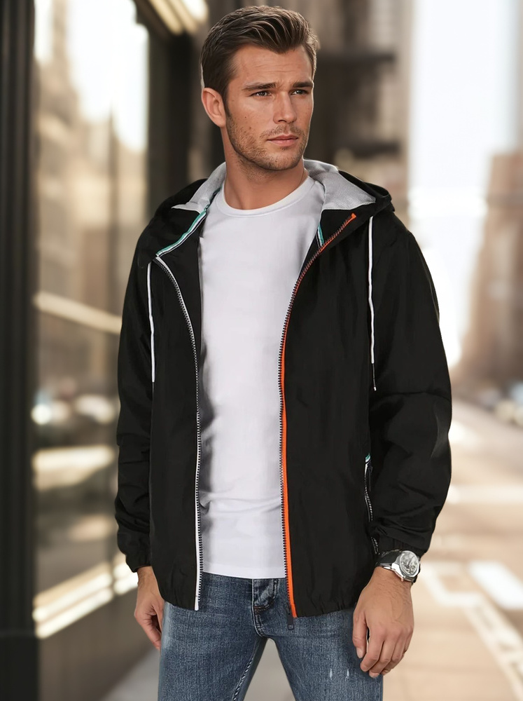 Pánska čierna prechodná bunda TX4700 Veľkosť: XL