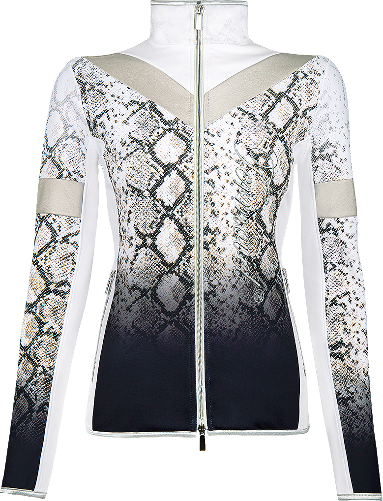 Dámska smotanová mikina s hadím vzorom Veľkosť: S