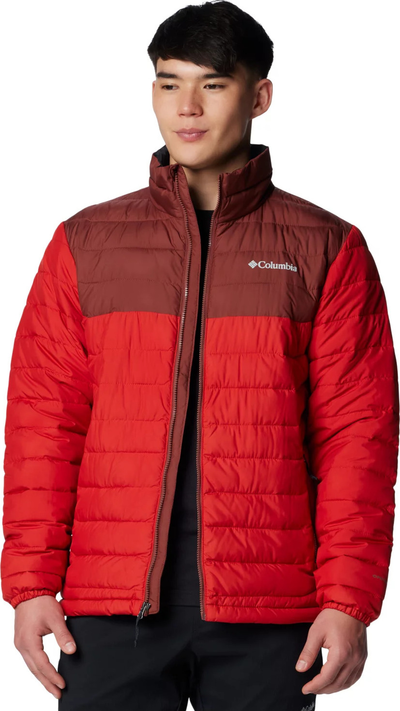 Červená pánska bunda Columbia Powder Lite II Jacket 2086964698 Veľkosť: L