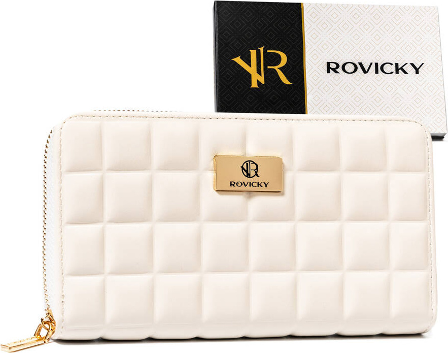 Ecru veľká dámska peňaženka Rovicky V293 R-PKK-01 Veľkosť: ONE SIZE