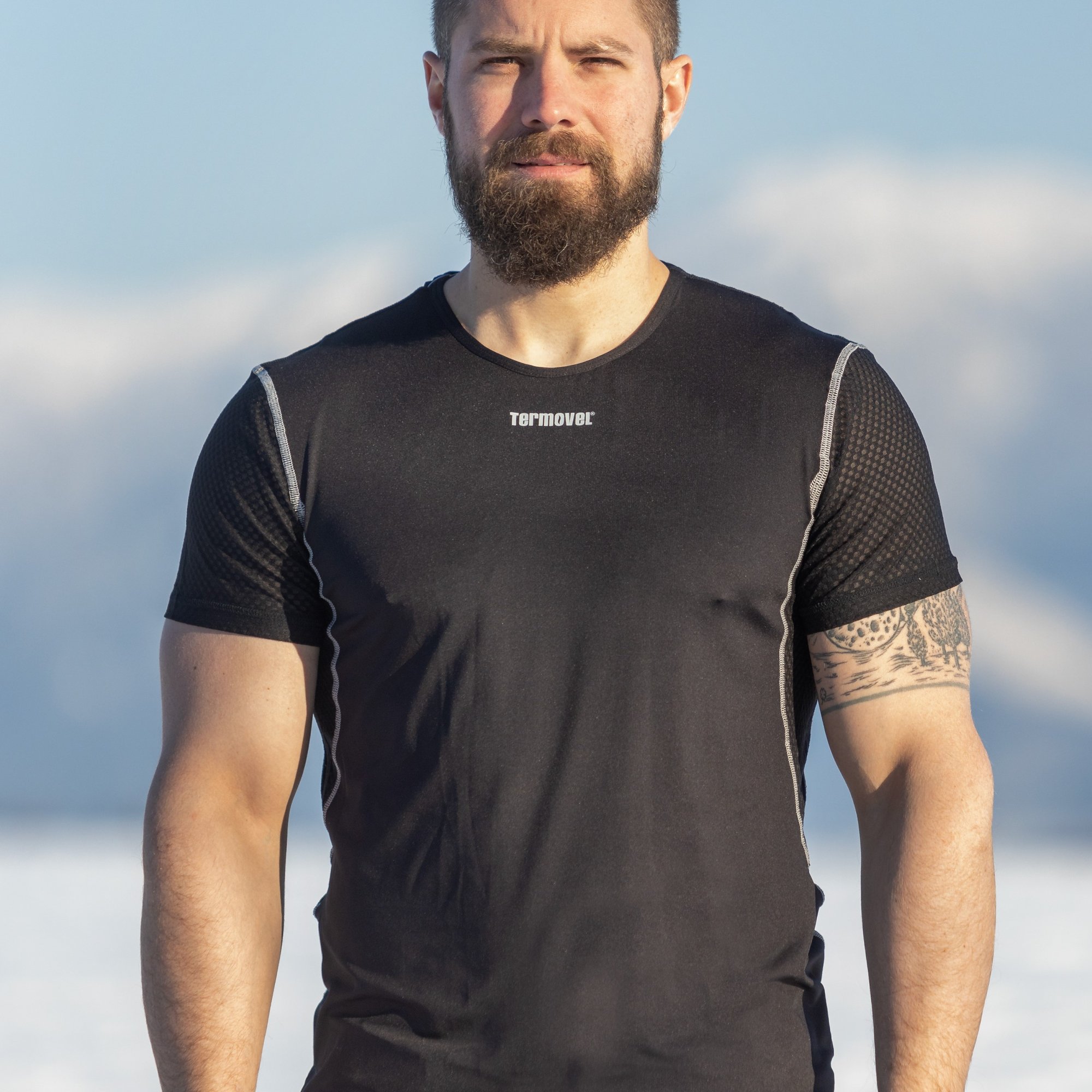 Pánske čierne funkčné tričko Veľkosť: M