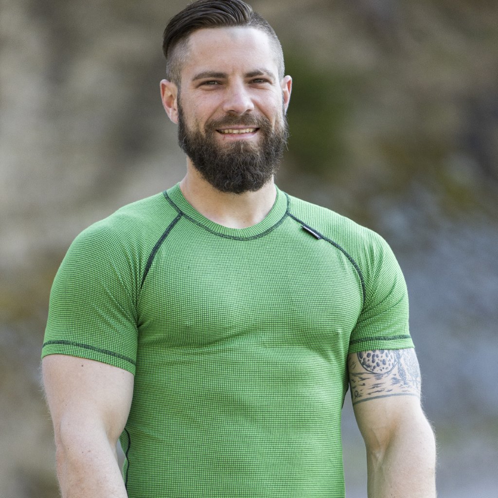 Zelené pánske termo tričko Veľkosť: 2XL