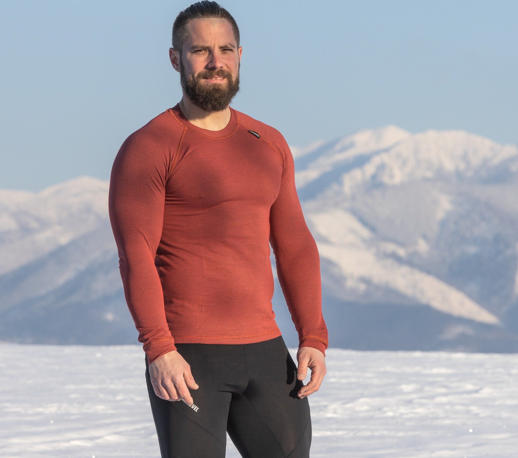 Červené pánske funkčné termo tričko Veľkosť: XL