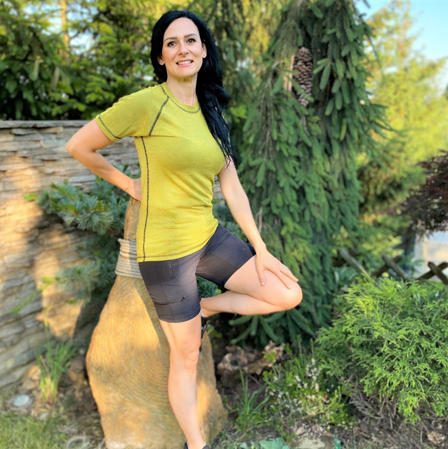 Dámske žlté termo tričko Veľkosť: L