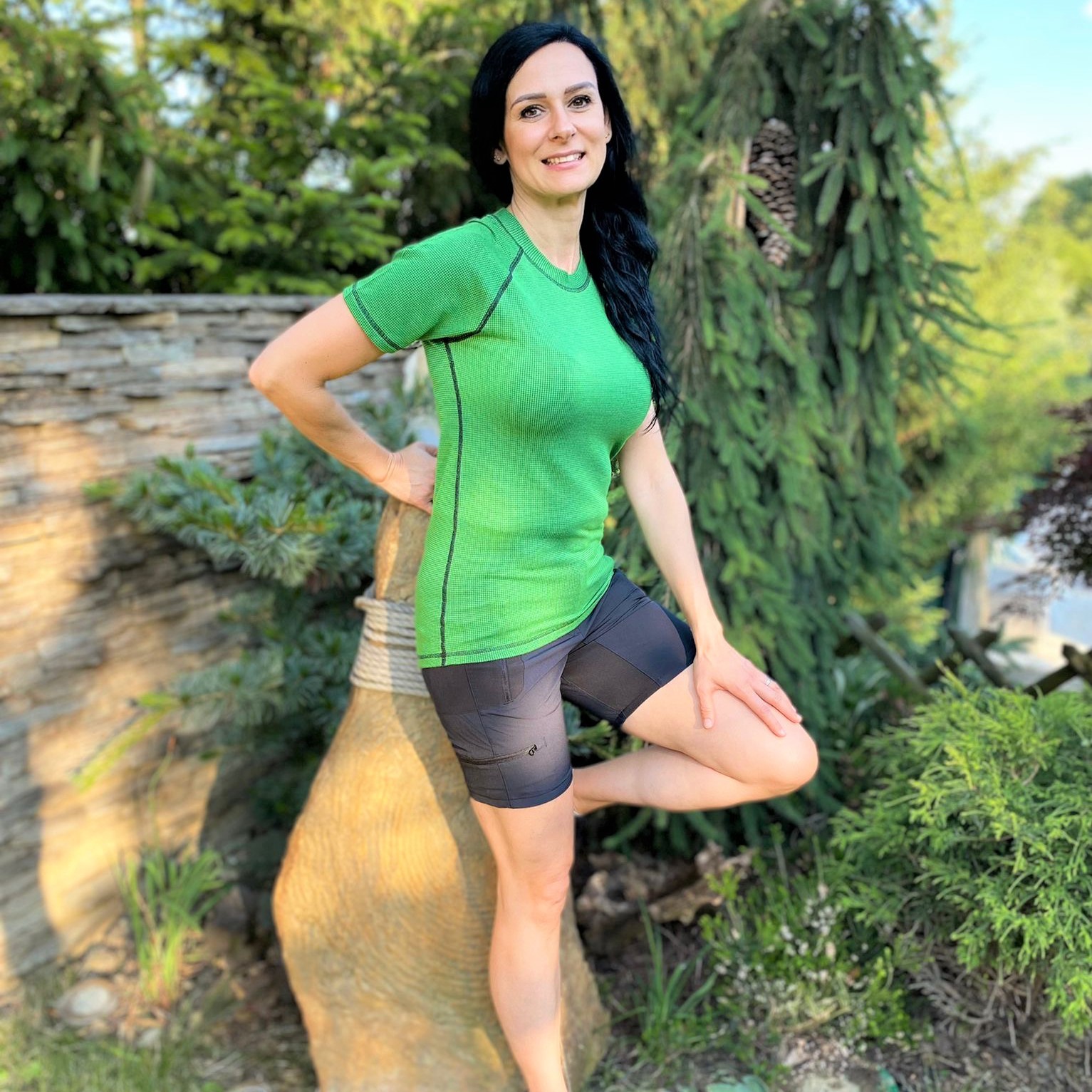 Dámske zelené termo tričko Veľkosť: M