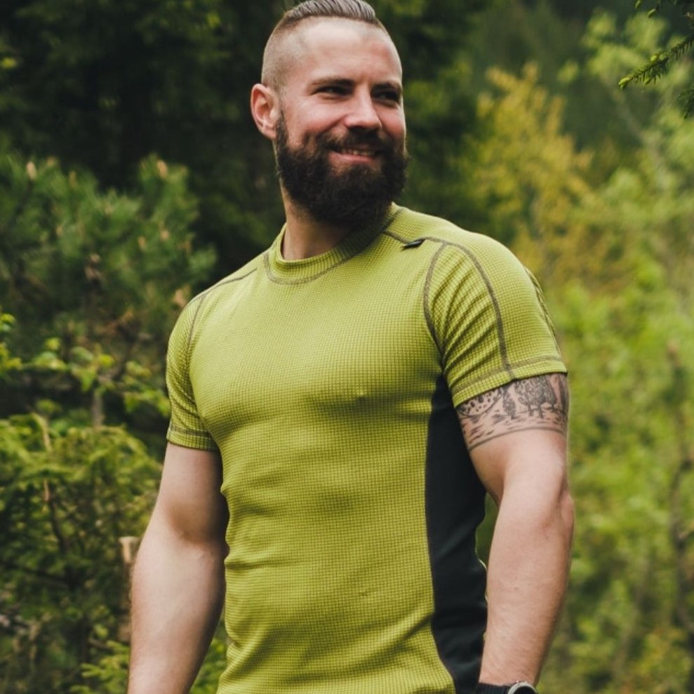 Pánske neónovo žlté funkčné tričko Veľkosť: 2XL