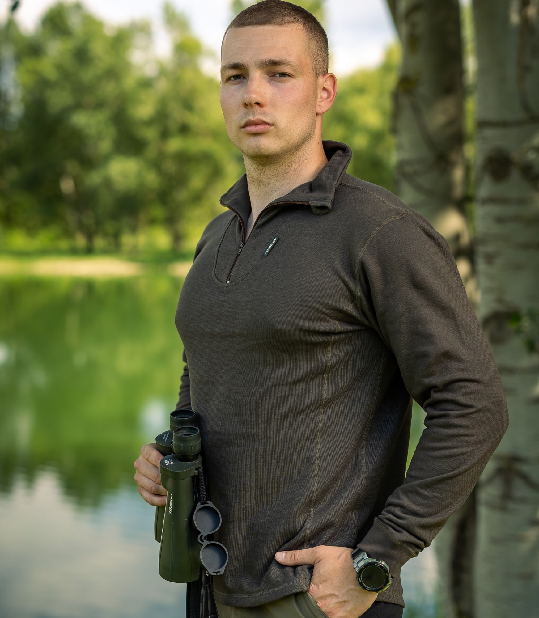 Khaki pánsky rolák Veľkosť: L