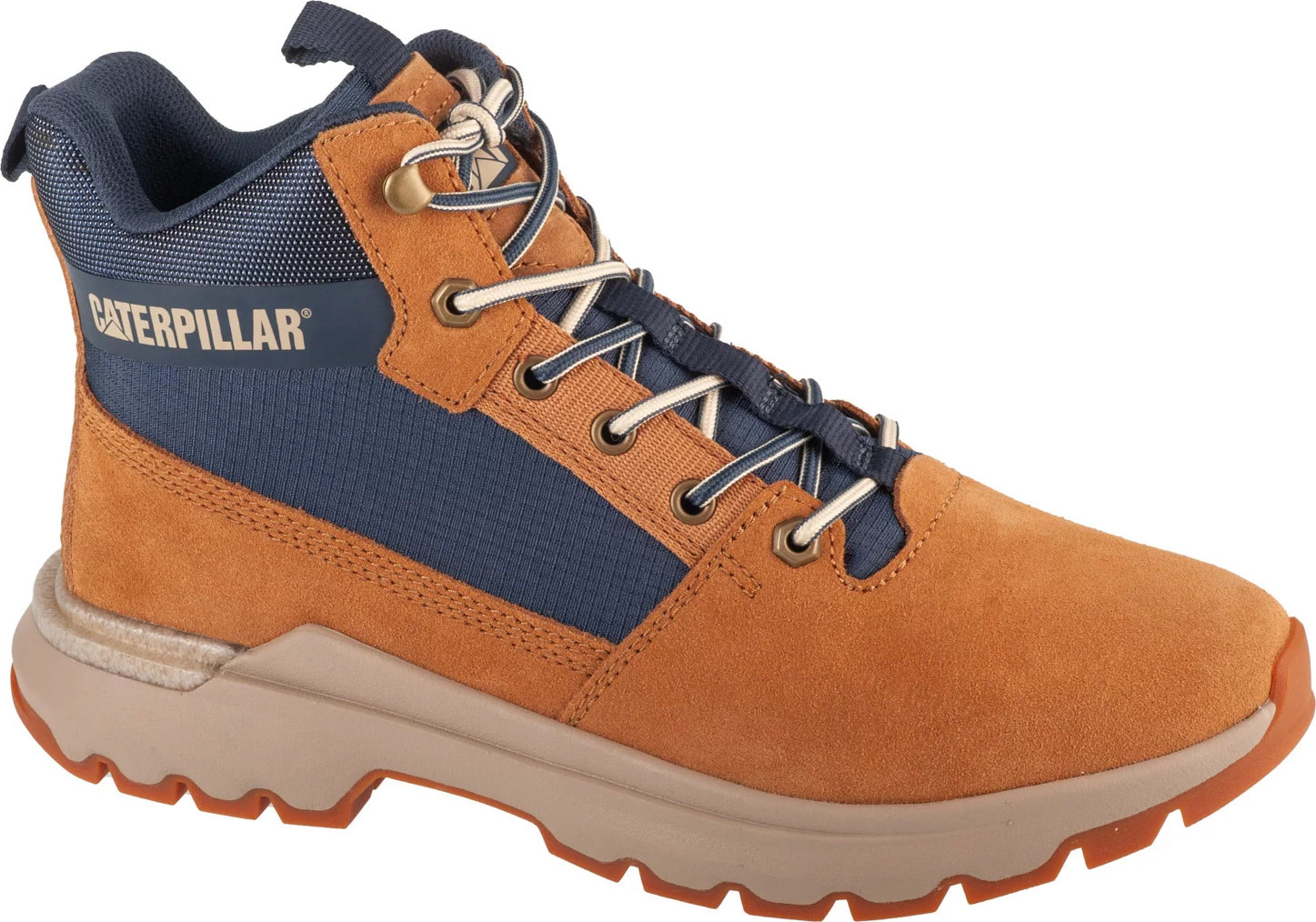 Hnedo-modré pánske členkové topánky Caterpillar Colorado Sneaker P726087 Veľkosť: 41