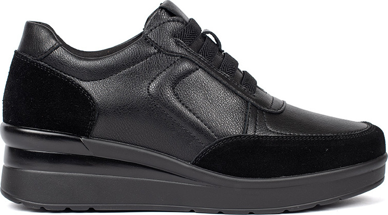 Čierne kožené dámske tenisky na kline Sergio Leone PB236-S-B Veľkosť: 37