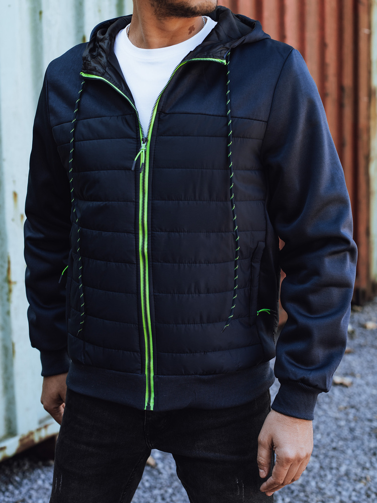 Pánska tmavomodrá prechodná bunda s kapucňou TX4939 Veľkosť: M