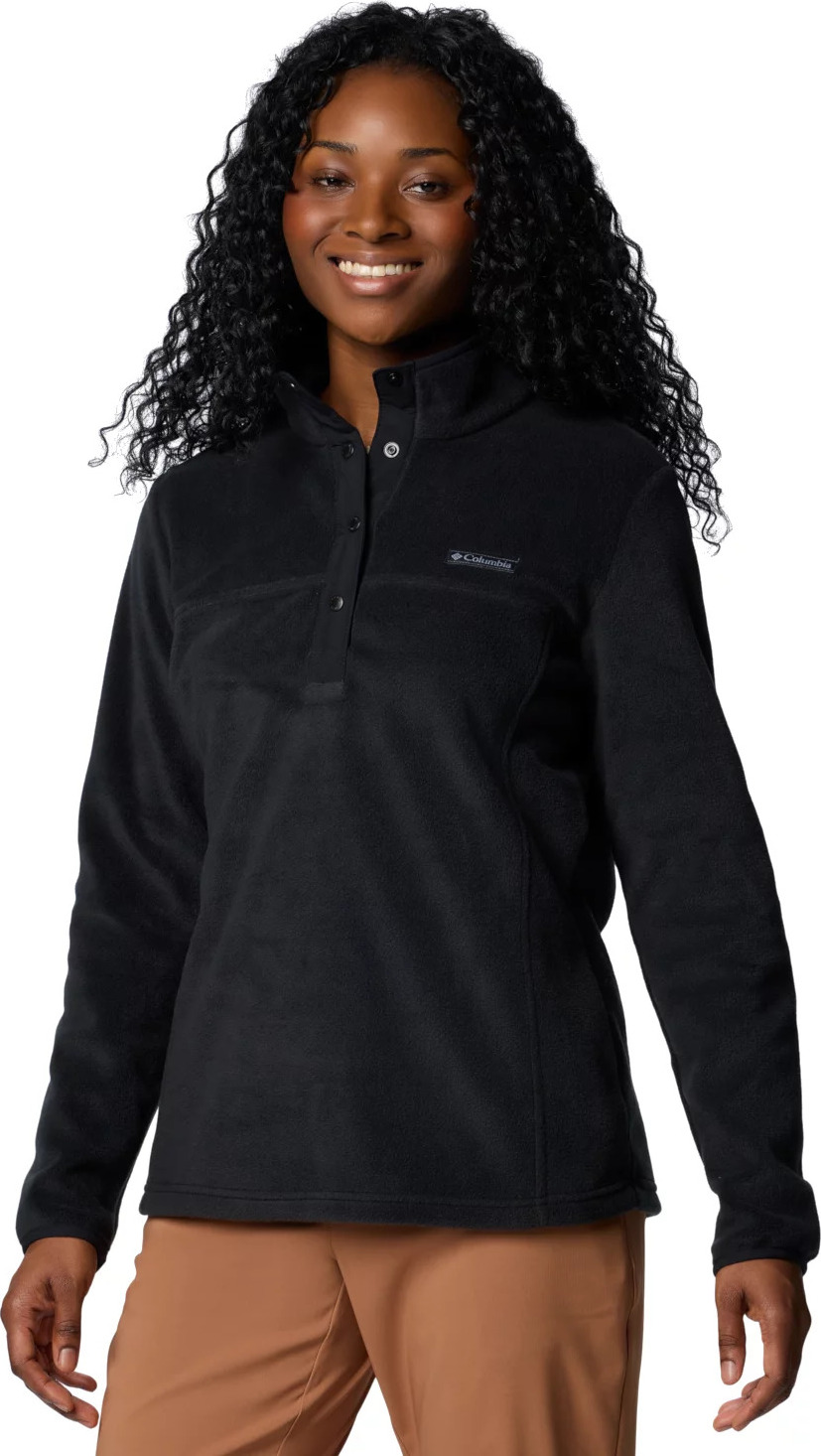 Čierna dámska fleecová mikina Columbia Benton Springs 1/2 Snap Pull Over II 2085651010 Veľkosť: L