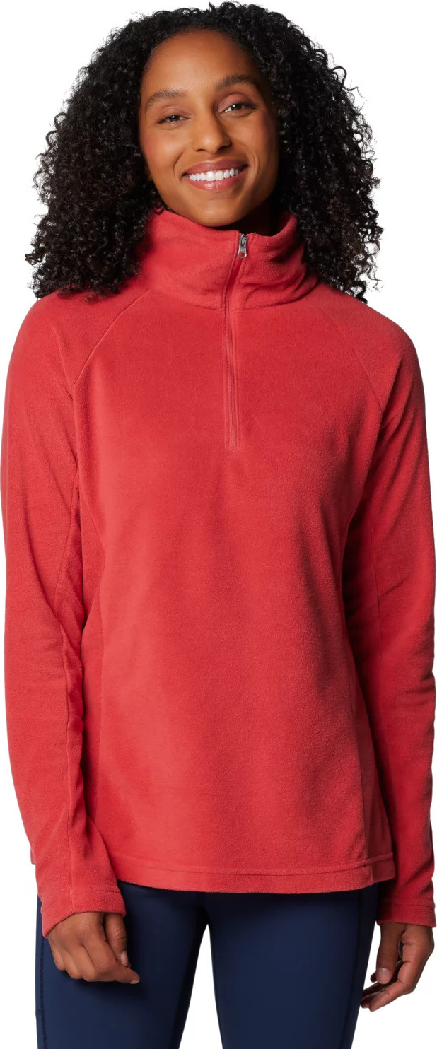 Červená dámska fleecová mikina Columbia Glacial IV Half Zip Fleece 1802201602 Veľkosť: L